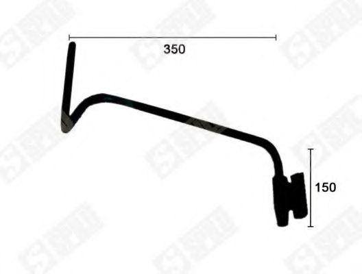 SPILU 61957 Holder, outside mirror